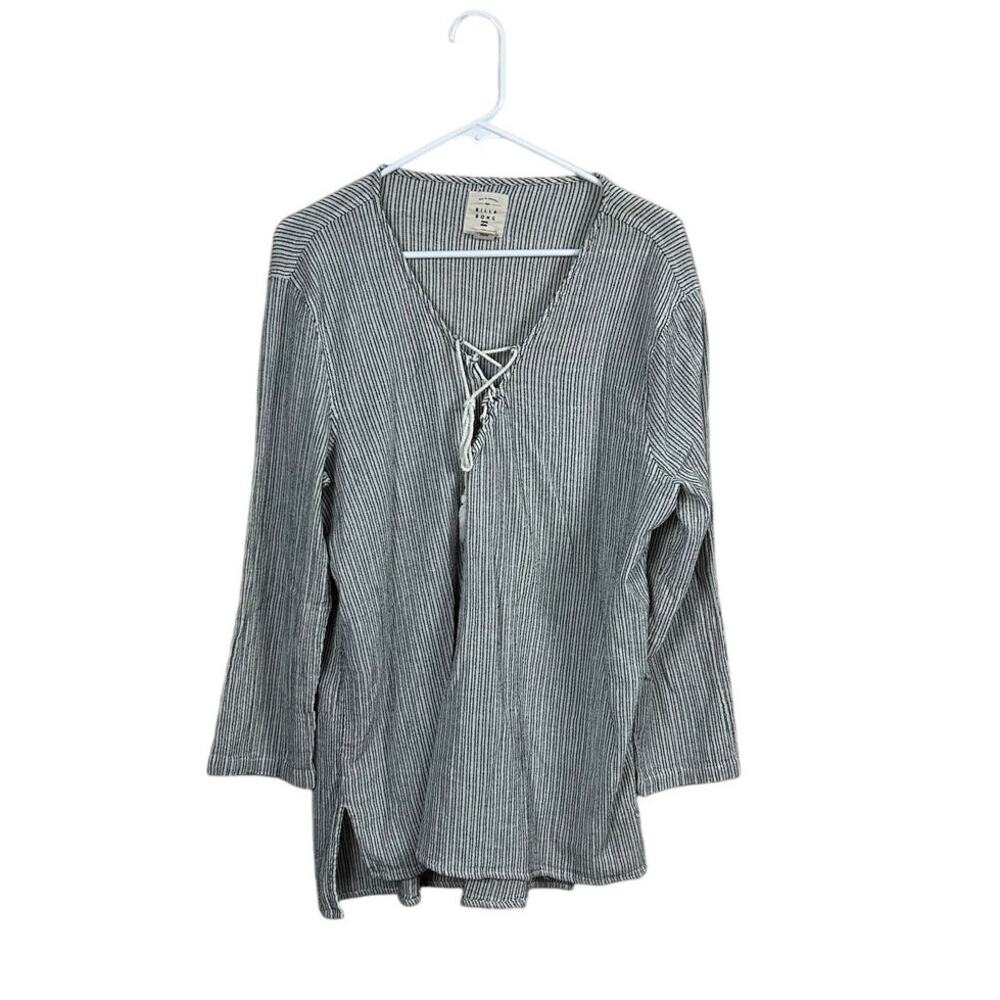 Billabong Black Striped Cover Up size L